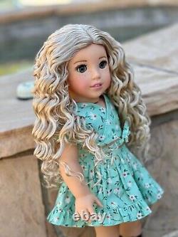 American Girl Custom OOAK Lightest Nanea Mold, Curly Blonde, Gray Eyes, James