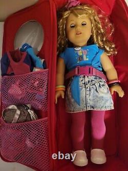 American Girl Doll 18 Courtney Moore 1986 withBackpack + Accessories 80s Clothes