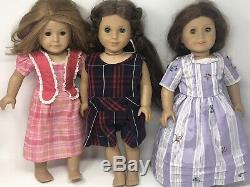 American Girl Doll 18 Lot of 3 Girls Used Condition, READ DESCRIPTION
