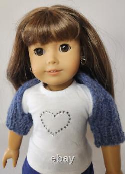 American Girl Doll 2 EachBrown Hair/huge Lot Of Clothes/1st Communion Dress HUGE