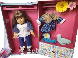 American Girl Doll 2 EachBrown Hair/huge Lot Of Clothes/1st Communion Dress HUGE