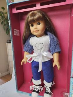 American Girl Doll 2 EachBrown Hair/huge Lot Of Clothes/1st Communion Dress HUGE