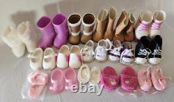 American Girl Doll 2 EachBrown Hair/huge Lot Of Clothes/1st Communion Dress HUGE
