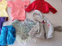 American Girl Doll 2 EachBrown Hair/huge Lot Of Clothes/1st Communion Dress HUGE
