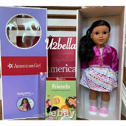 American Girl Doll 82 Truly Me & BOOK Medium skin, curly hair Brown Eyes NEW