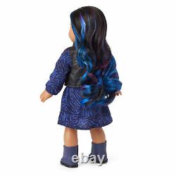 American Girl Doll 92 Truly Me, Curly Black Blue & Purple Highlights New