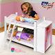American Girl Doll Bunk Beds with Ladder and Storage Armoire Accessory Play Toy