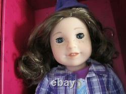 American Girl Doll CYO Doll Brown Hair, gray eyes, Let's Explore Outfit, pierced