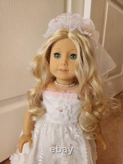 American Girl Doll Caroline Abbott 18 Historical Retired & Handmade Bridal Gown