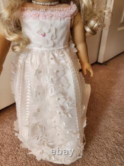 American Girl Doll Caroline Abbott 18 Historical Retired & Handmade Bridal Gown