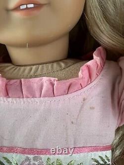 American Girl Doll Caroline Abbott in Meet Outfit Retired blue eyes