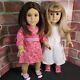 American Girl Doll Chrissa & Gwen Lot Meet Dresses Friends HTF Refurbed