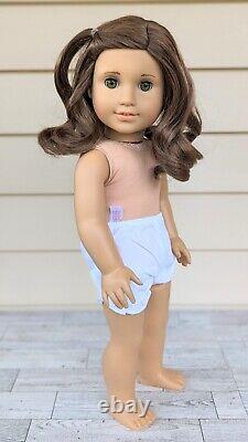 American Girl Doll Classic Rebecca Ruben Brown Curly Hair Wig Hazel Green Eyes