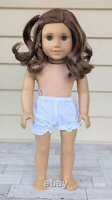 American Girl Doll Classic Rebecca Ruben Brown Curly Hair Wig Hazel Green Eyes