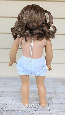 American Girl Doll Classic Rebecca Ruben Brown Curly Hair Wig Hazel Green Eyes