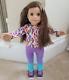 American Girl Doll Create Your Own CYO Brown Hair Brown Eyes Removable Braces NM