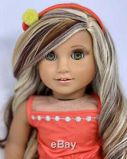 American Girl Doll Custom CYO Green eyes, Caramel Curls, Medium Skin Layla
