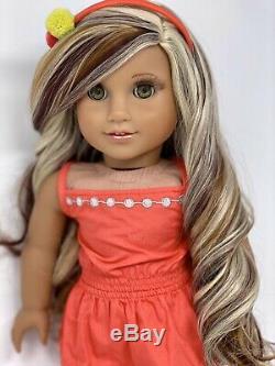 American Girl Doll Custom CYO Green eyes, Caramel Curls, Medium Skin Layla