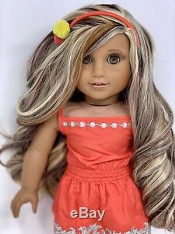 American Girl Doll Custom CYO Green eyes, Caramel Curls, Medium Skin Layla