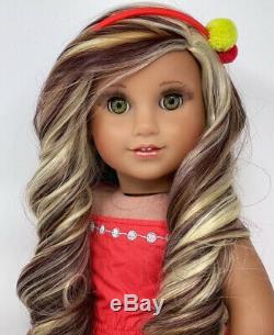 American Girl Doll Custom CYO Green eyes, Caramel Curls, Medium Skin Layla