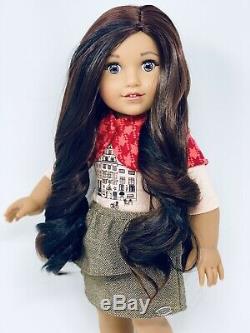 American Girl Doll Custom CYO Luciana, Espresso Hair, Holiday Outfit, New Doll