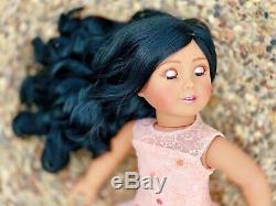 American Girl Doll Custom CYO OOAK Aqua Eyes, Black Hair, Medium Tan Skin Bree