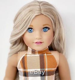 American Girl Doll Custom CYO Sparkle Blue Eyes, Medium Tan Skin, Ava