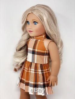 American Girl Doll Custom CYO Sparkle Blue Eyes, Medium Tan Skin, Ava