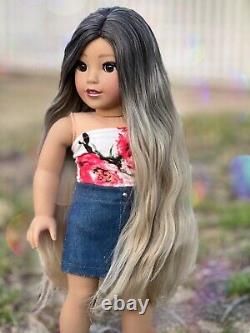 American Girl Doll Custom OOAK Corrine, Ombré Hair, Luna