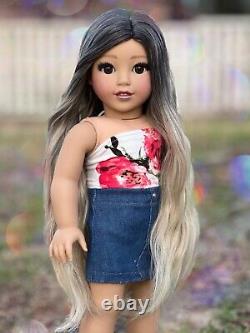 American Girl Doll Custom OOAK Corrine, Ombré Hair, Luna
