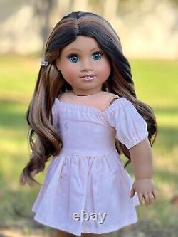 American Girl Doll Custom OOAK, Dark Blue Eyes, Sonali mold Mila