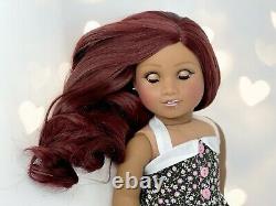 American Girl Doll Custom OOAK Dark Skin, Soft A Merlot Hair, Esmeralda