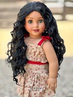 American Girl Doll Custom OOAK Gray Eyes, Marie Grace Mold, Med Skin, Marina