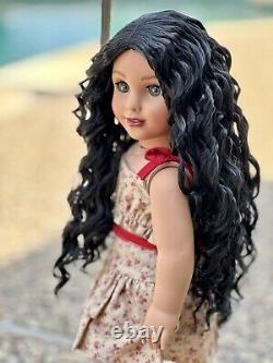 American Girl Doll Custom OOAK Gray Eyes, Marie Grace Mold, Med Skin, Marina