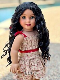 American Girl Doll Custom OOAK Gray Eyes, Marie Grace Mold, Med Skin, Marina