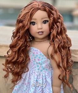 American Girl Doll Custom OOAK Nanea, Curly auburn Hair, Natalie