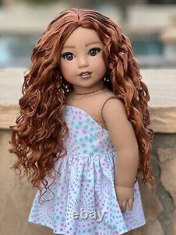 American Girl Doll Custom OOAK Nanea, Curly auburn Hair, Natalie