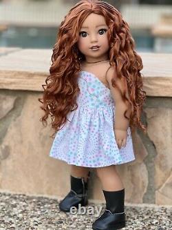 American Girl Doll Custom OOAK Nanea, Curly auburn Hair, Natalie