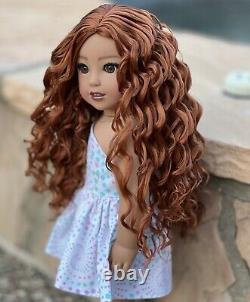 American Girl Doll Custom OOAK Nanea, Curly auburn Hair, Natalie