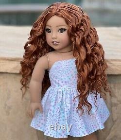 American Girl Doll Custom OOAK Nanea, Curly auburn Hair, Natalie