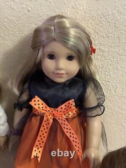 American Girl Doll Dolls 18 Lot Of 4 with Cloths Dresses Nice