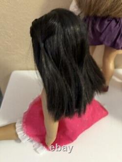 American Girl Doll Dolls 18 Lot Of 4 with Cloths Dresses Nice