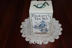 American Girl Doll Felicity RETIRED & RARE Williamsburg Tea Set For Child, NIB