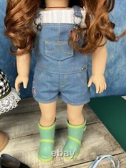 American Girl Doll GOTY 2019 Blair Wilson EUC In Garden Outfit + Custom Dress