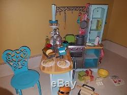 American Girl Doll Gourmet Kitchen Set 65+ items pretend food play set