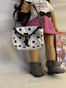 American Girl Doll, Grace Thomas With Paperback Book And Pajamas And Accessories