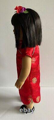 American Girl Doll Ivy Ling Gold Earrings & Chinese New Year's Dress