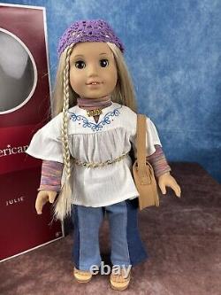 American Girl Doll Julie Albright With Meet Outfit & Box