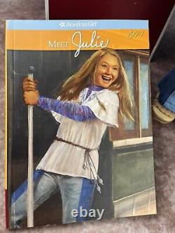 American Girl Doll Julie Albright With Meet Outfit & Box