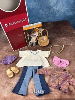 American Girl Doll Julie Albright With Meet Outfit & Box